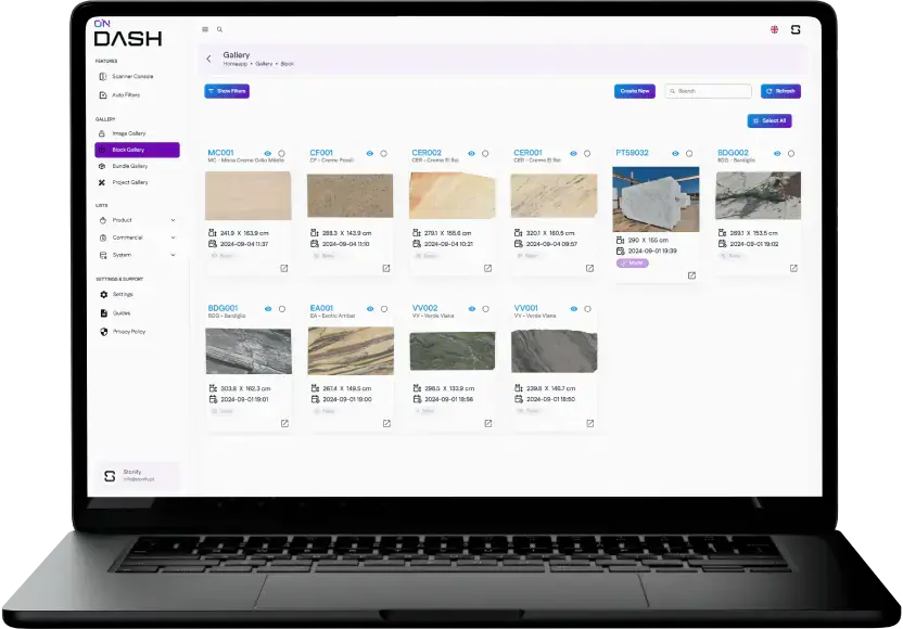 OnDash application screenshot