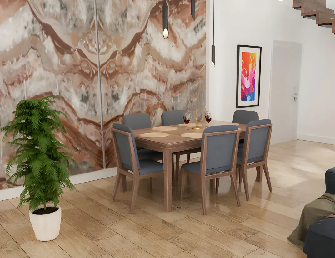 3D view of living room planned with OnPlan