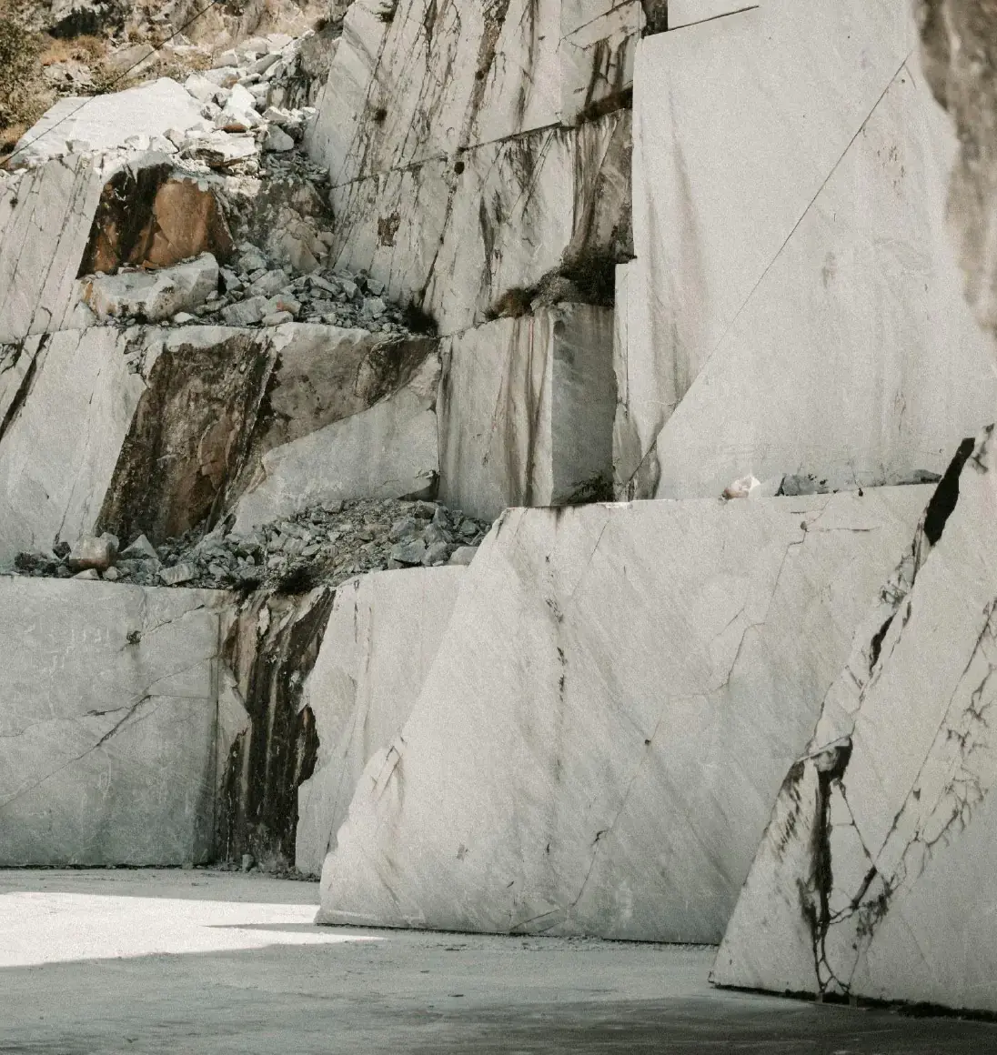 Detail of a stone quarry