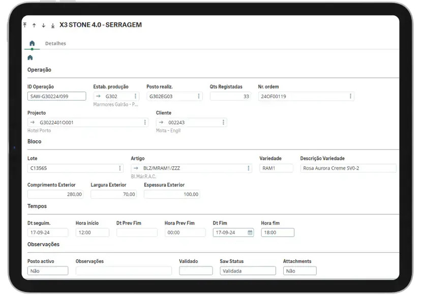 OnManage application screenshot