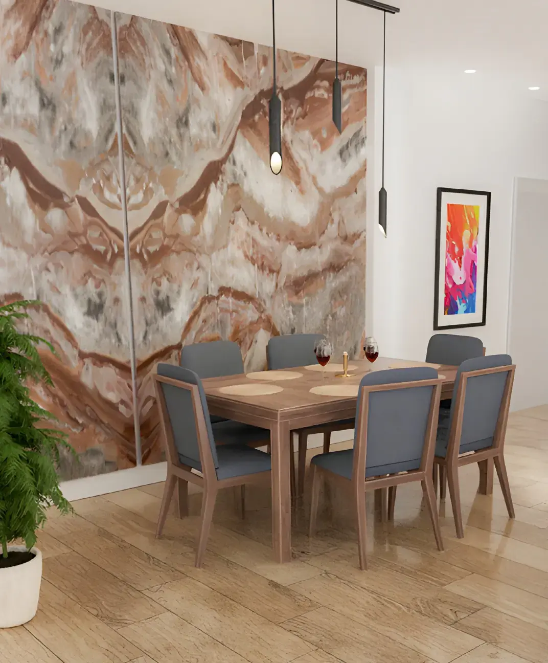 3D render of living room with OnPlan